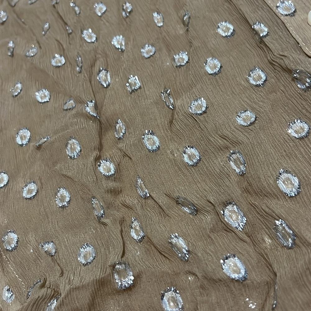 Koch Silk Metallic Blend Sleeveless Blouse Size XS - Picture 2 of 7